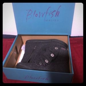 Blowfish Malibu rabbit grey. Grey Covent Tweed 7.5